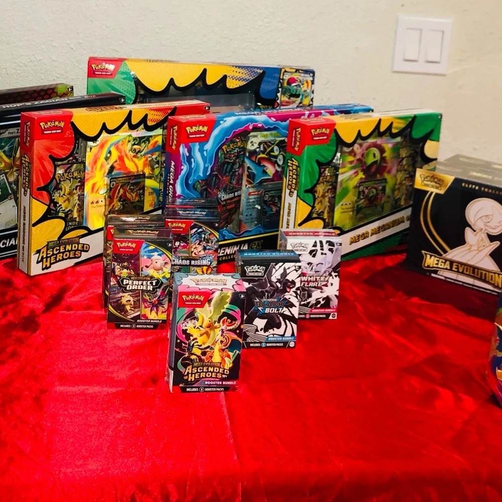 Pokemon Trading Card Game Booster & Box Assortment - Red, Yellow, Green, Blue